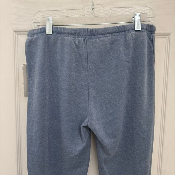 NWT Vintage Havana Lounge Pants Washed Blue Size Large Joggers Soft Sleep - Picture 4 of 8